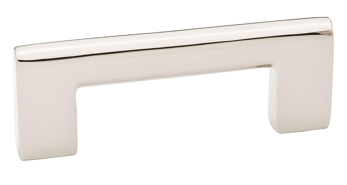 Emtek 86165US14 Trail Cabinet Pull with 8" Center To Center Polished Nickel Lifetime Finish.