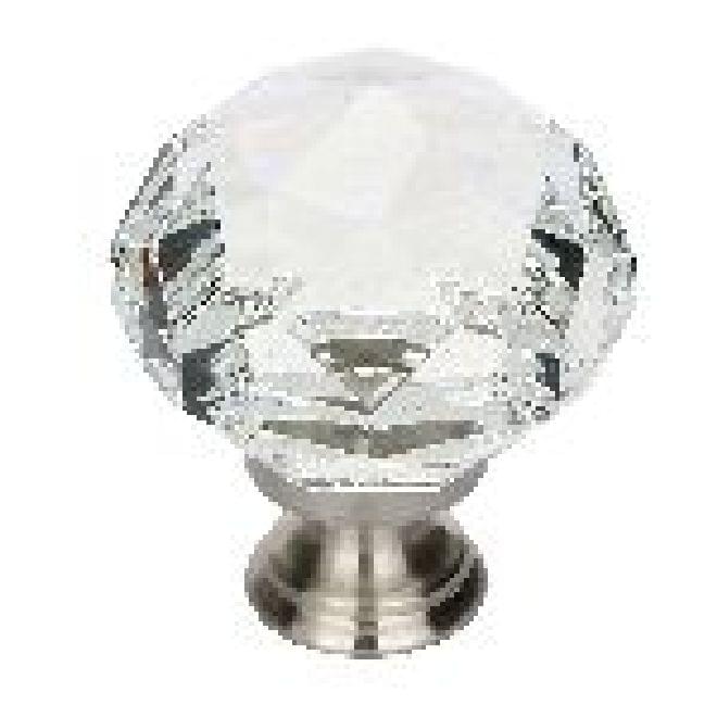 Emtek 86209US14 Diamond 1.75" Wardrobe Knob Polished Nickel Lifetime Finish.