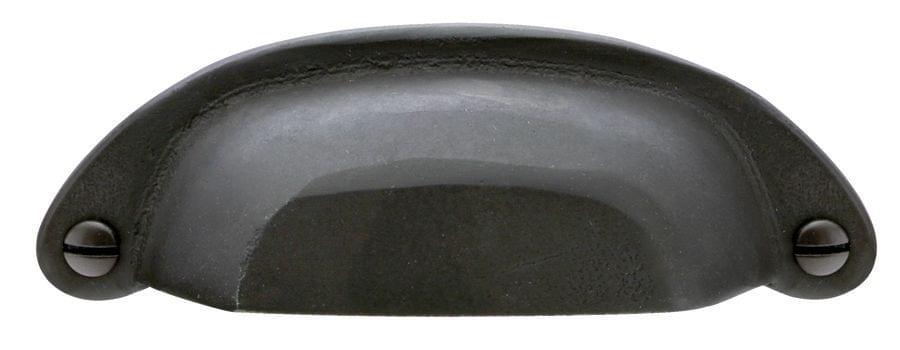 Emtek 86326FB Bronze Ranch Bin Cabinet Pull with 3" Center to Center Flat Black Bronze Finish.