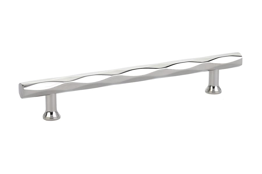 Emtek 86430US14 Tribeca Cabinet Pull with 6" Center to Center Polished Nickel Lifetime Finish.