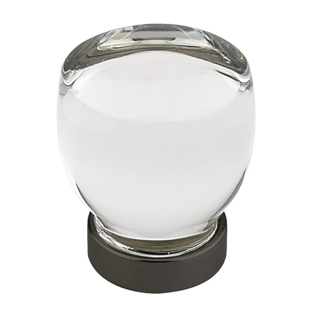 Emtek 86562US14 Juneau 1-1/8" Glass Cabinet Knob Polished Nickel Lifetime Finish.