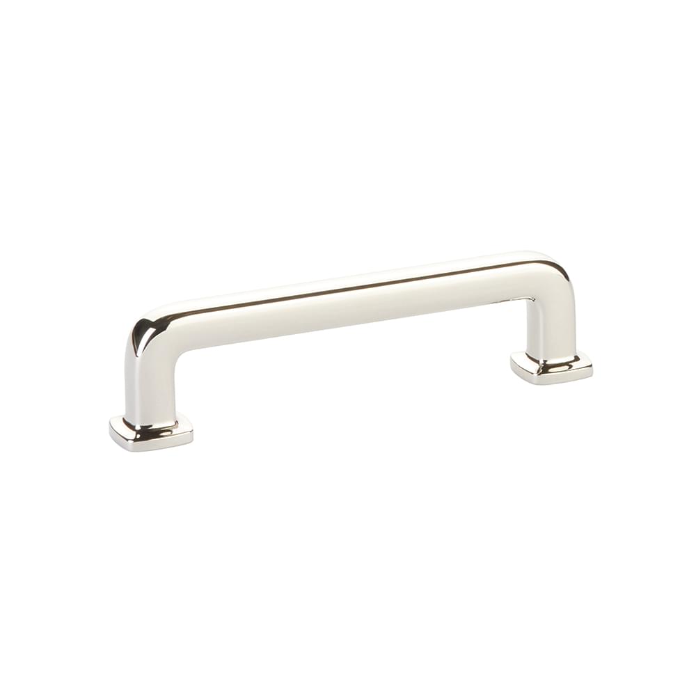 Emtek 86634US14 Westridge Cabinet Pull with 4" Center to Center Polished Nickel Lifetime Finish.
