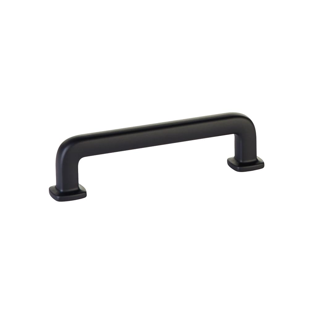 Emtek 86634US19 Westridge Cabinet Pull with 4" Center to Center Flat Black Finish.