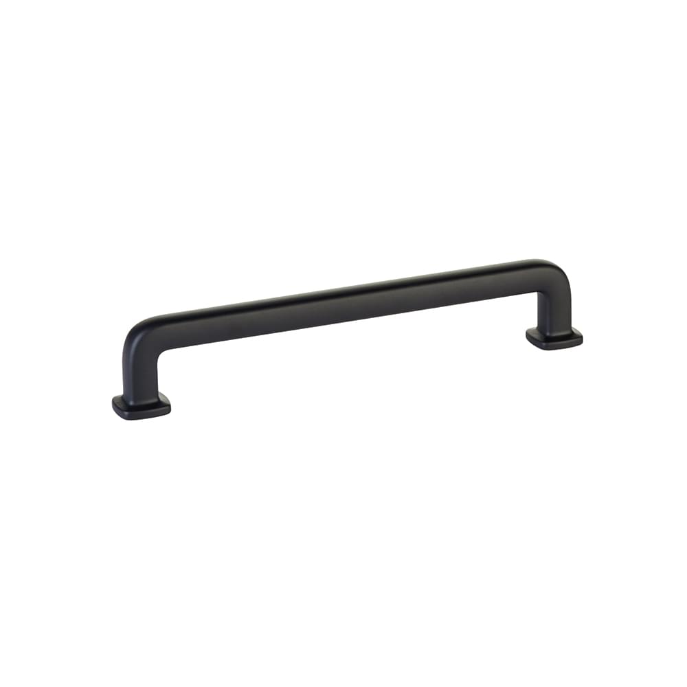 Emtek 86636US19 Westridge Cabinet Pull with 6" Center to Center Flat Black Finish.