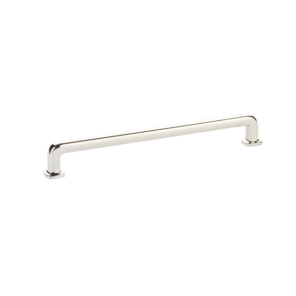 Emtek 86637US14 Westridge Cabinet Pull with 8" Center to Center Polished Nickel Lifetime Finish.