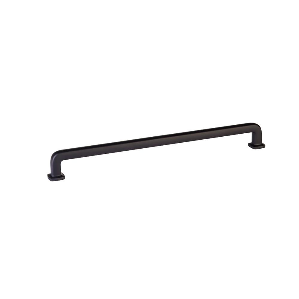 Emtek 86638US19 Westridge Cabinet Pull with 10" Center to Center Flat Black Finish.