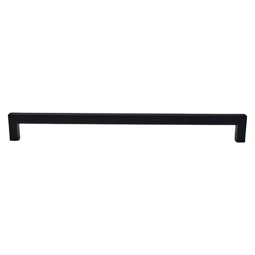 Emtek 86710US19 Warwick Cabinet Pull with 12" Center to Center Flat Black Finish.