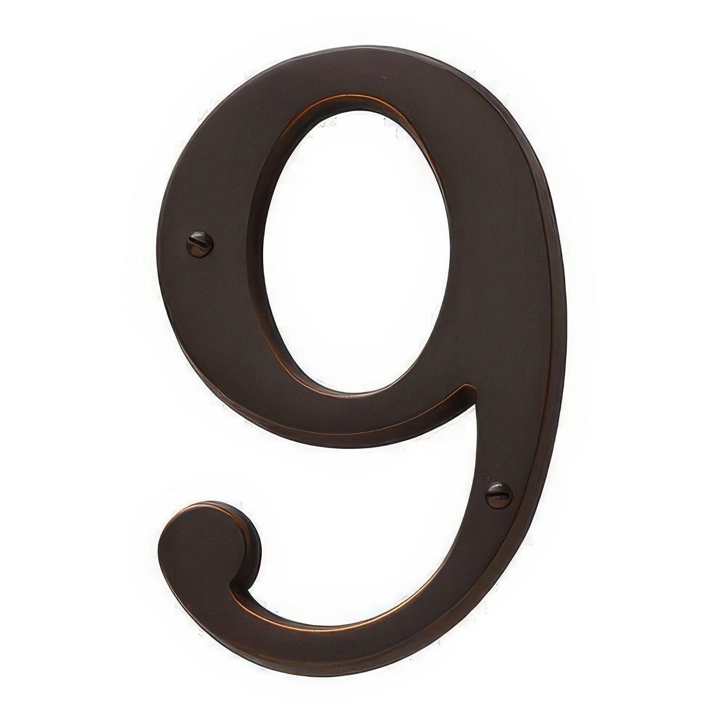 Baldwin 90679 Solid Brass House Number Nine.