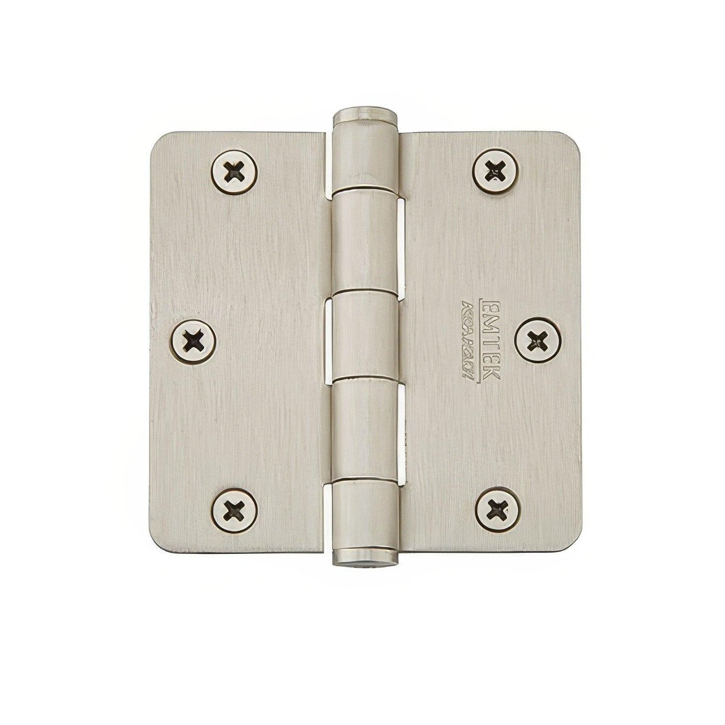 Emtek 92023US 3.5 x 3.5 Plain Bearing 1/4" Radius Corners Mortise Hinge