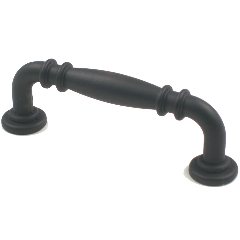 Rusticware 971ORB 4" Center to Center Double Knuckle Cabinet Pull Oil Rubbed Bronze Finish.