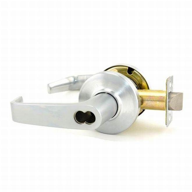 Best Access 9K37AB15CS3626 9K Series 2-3/4" Backset 7 Pin Entry 15 Lever and C Rose with ANSI Strike Less Core