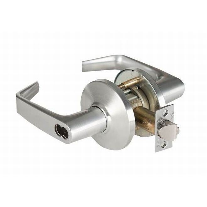 Best Access 9K37IN15DS3626 9K Series 2-3/4" Backset 7 Pin Intruder 15 Lever and D Rose with ANSI Strike Less Core