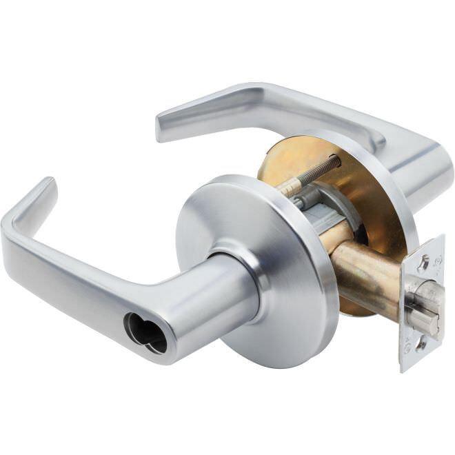 Best Access 9K37T15DS3626 9K Series 2-3/4" Backset 7 Pin Dormitory 15 Lever and D Rose with ANSI Strike Less Core