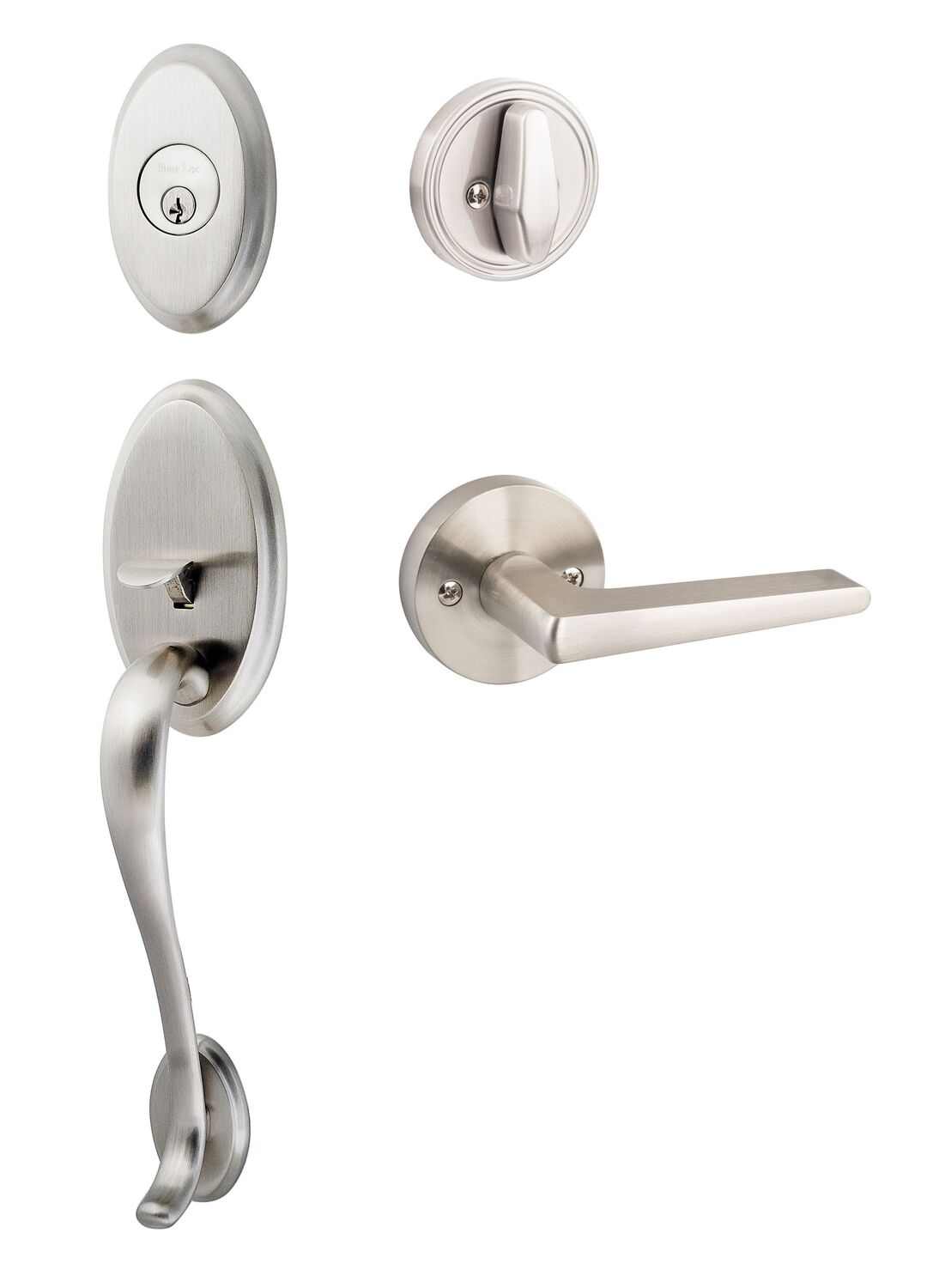 Sure-Loc AN507-BS-RD Aspen Handleset with Basel Round Handleset Trim