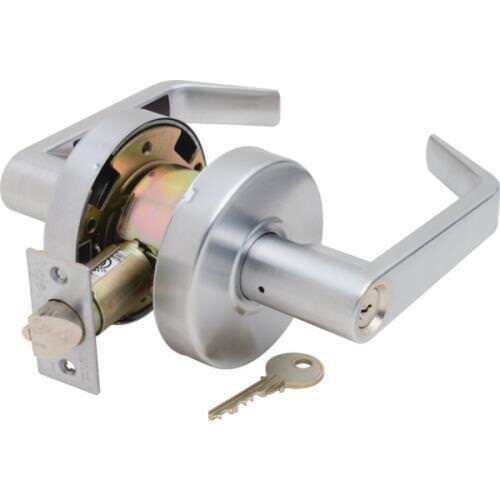 Yale AU4605LN626 Augusta Grade 2 Keyed Storeroom Entry Door Lever with Para Keyway