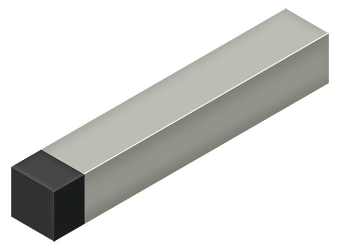 Deltana BDSS40U15 4" Modern Square Heavy Duty Door Bumper; Steel; Satin Nickel Finish.