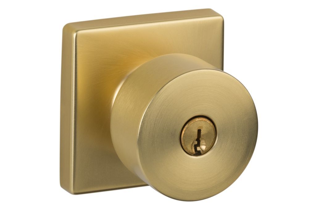Sure-Loc Modern BG107-SQ Modern Series Bergen Square Keyed Entry Knobset.