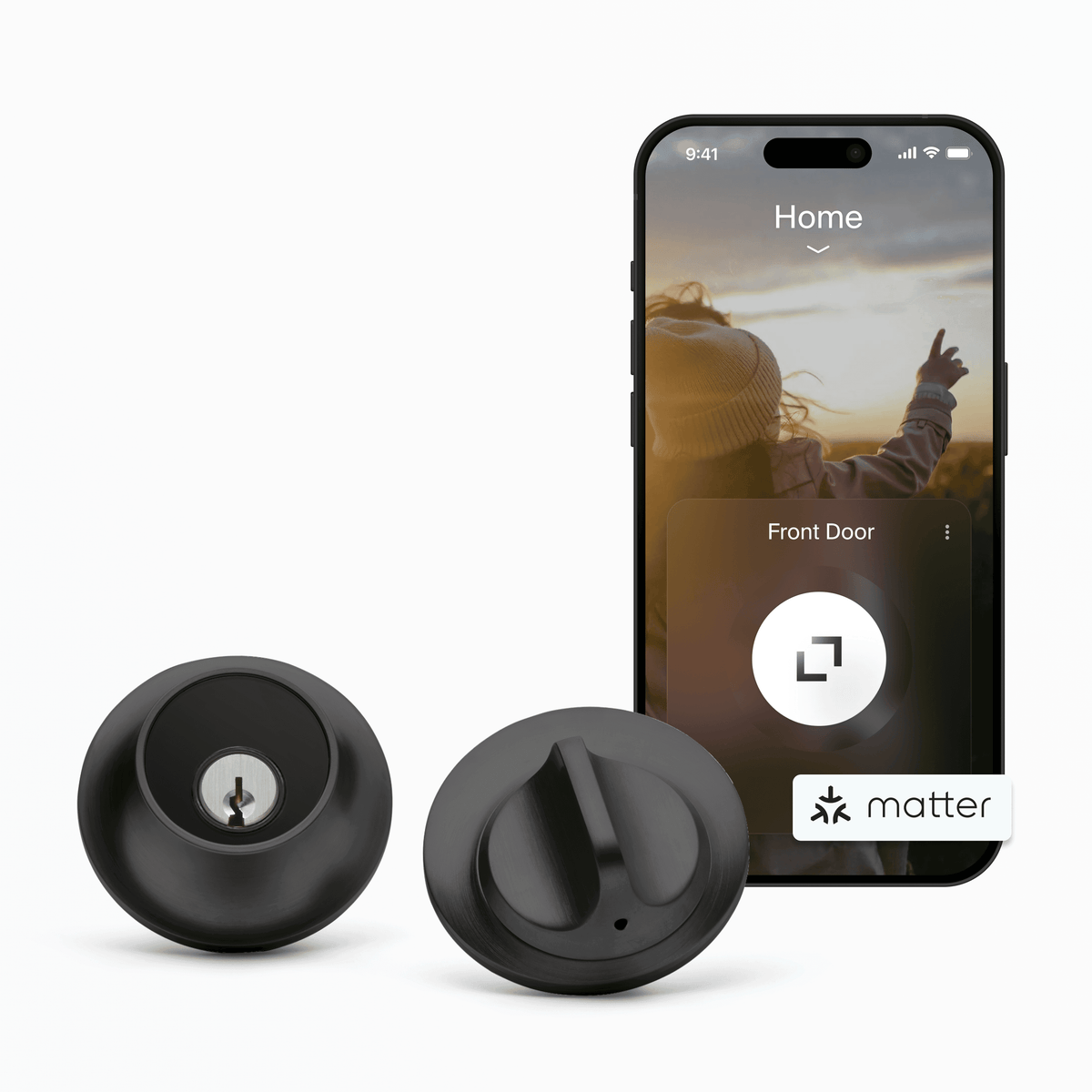 Level C-E24U Level Lock (Matter) Matte Black Finish.