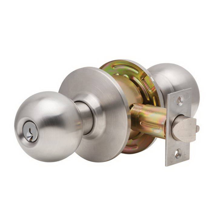 Dexter Commercial C2000CLRMB Classroom Grade 2 Ball Knob Non Clutching Cylindrical Lock