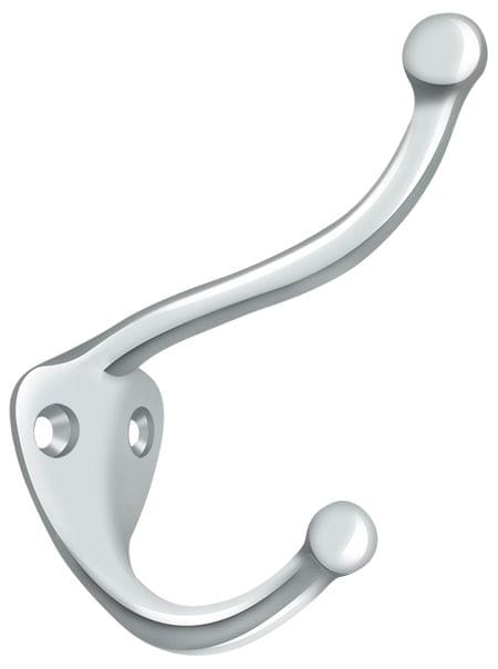 Deltana CAHH3U26 Coat and Hat Hook, Bright Chrome Finish.