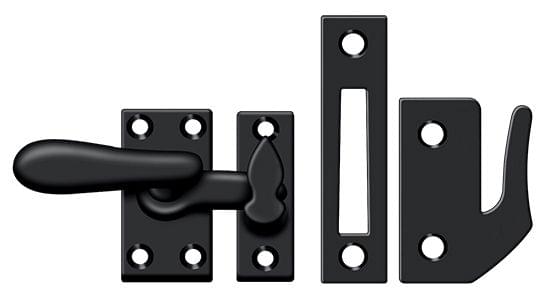 Deltana CF66U19 Window Lock; Casement Fastener; Medium; Black Finish.