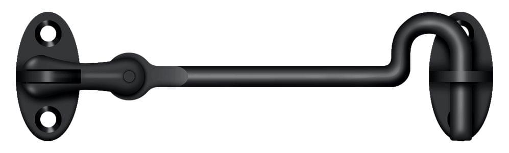 Deltana CHK4U19 Cabin Swivel Hooks; 4"; Black Finish.