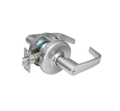 Corbin Russwin CL3857NZD626LC Newport Lever and D Rose Single Cylinder Storeroom Grade 2 Lever Lock.