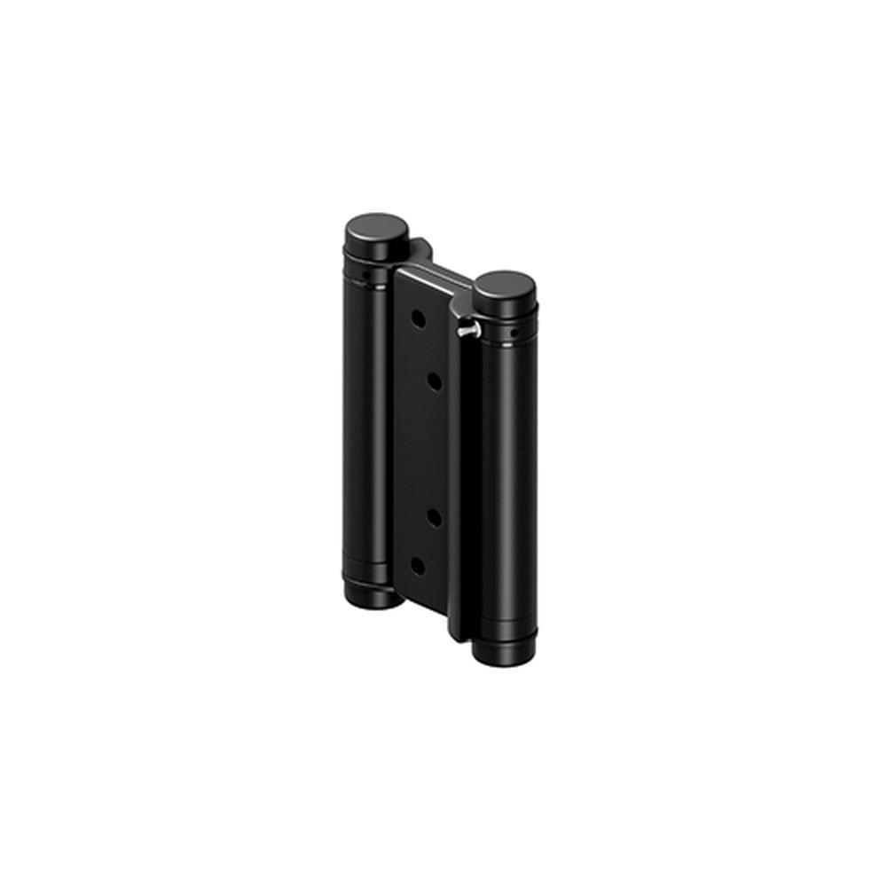 Deltana DASHS4U19 4" Double Action Saloon Hinge Matte Black Finish.