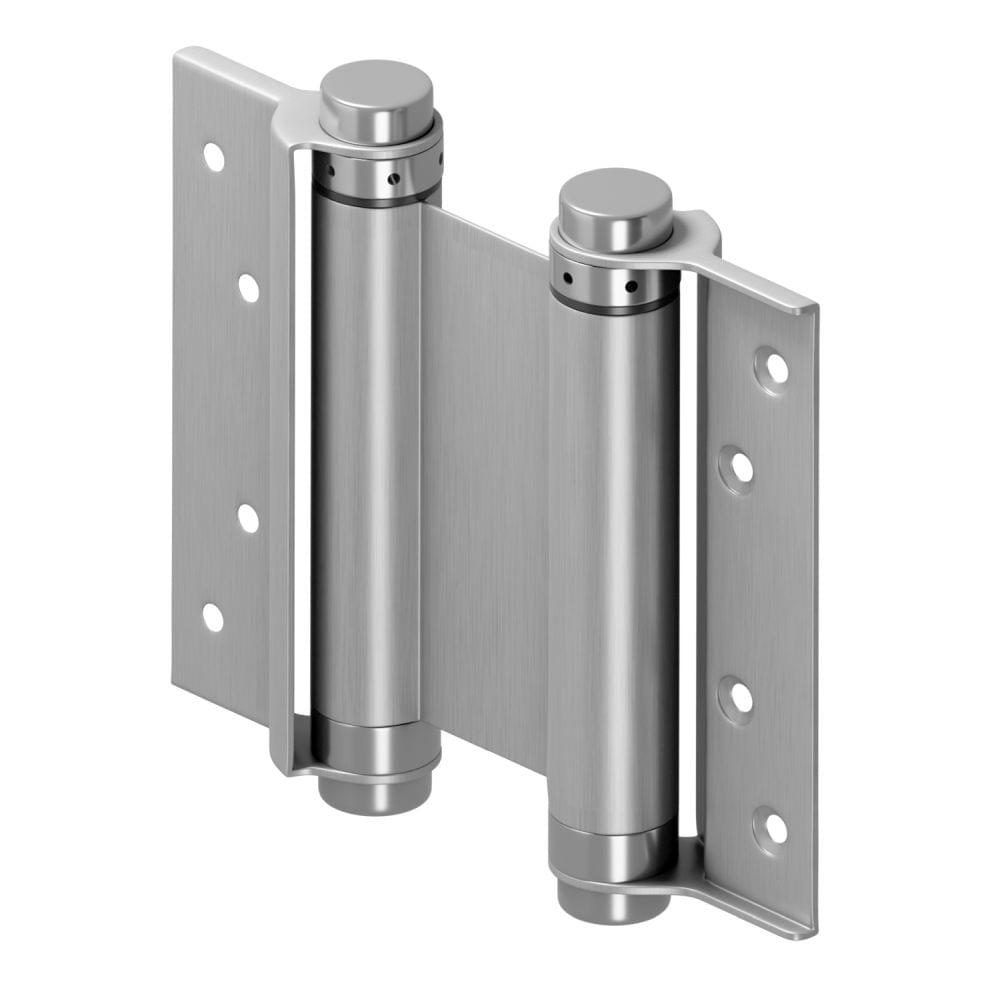 Deltana DASHS5U32D 5" Double Action Saloon Hinge Satin Stainless Steel Finish.