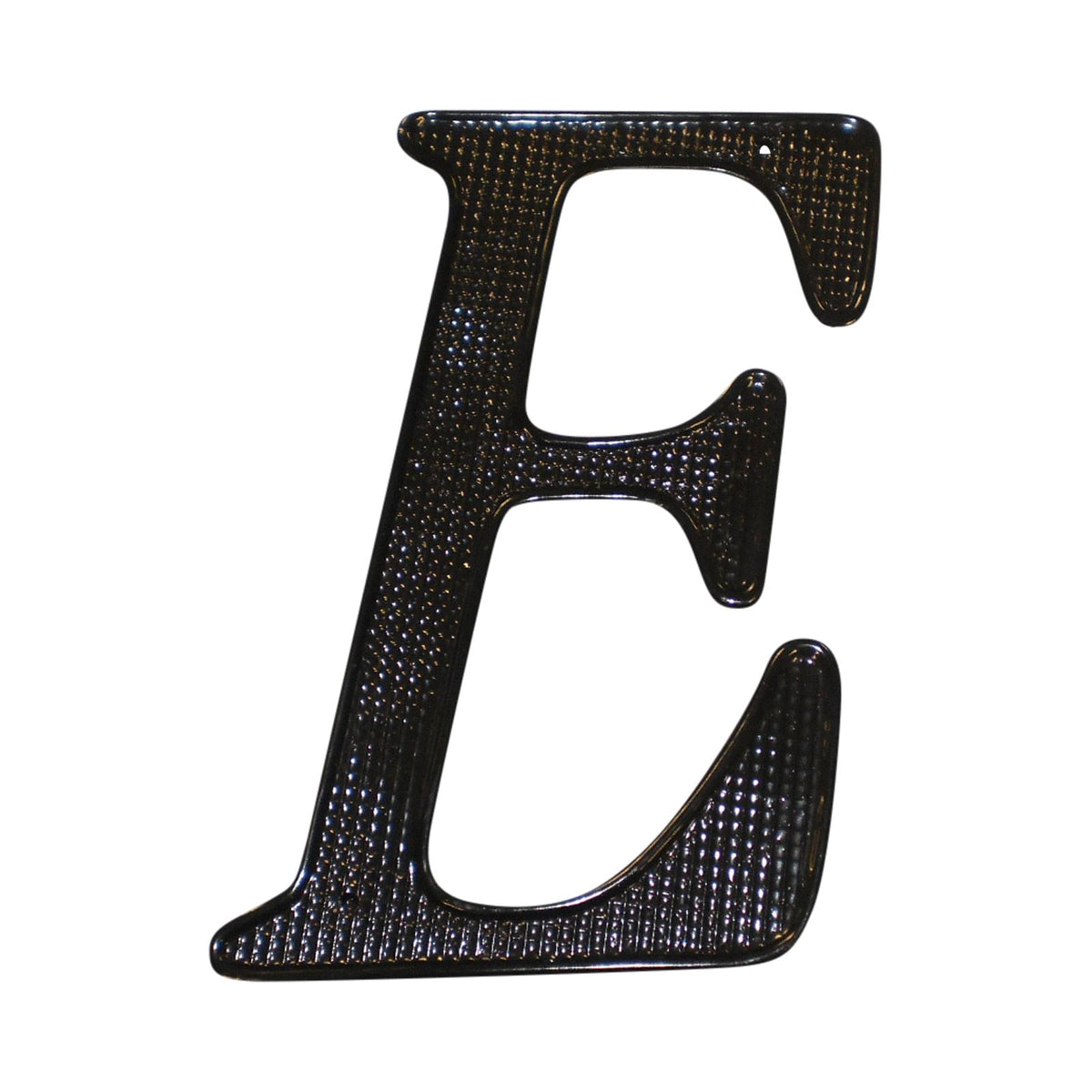 Pamex DD0740EBL 4" Zinc Nail On House Letter E Matte Black Finish.
