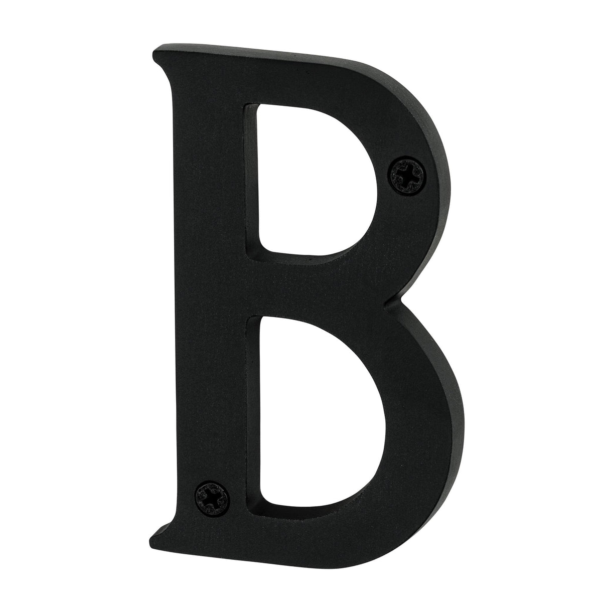 Pamex DD074SBBL 4" Heavy Duty House Letter B Matte Black Finish.