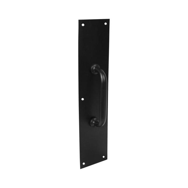Pamex DD0920135BL 3-1/2" x 15" Solid Brass Pull Plate Matte Black Finish.