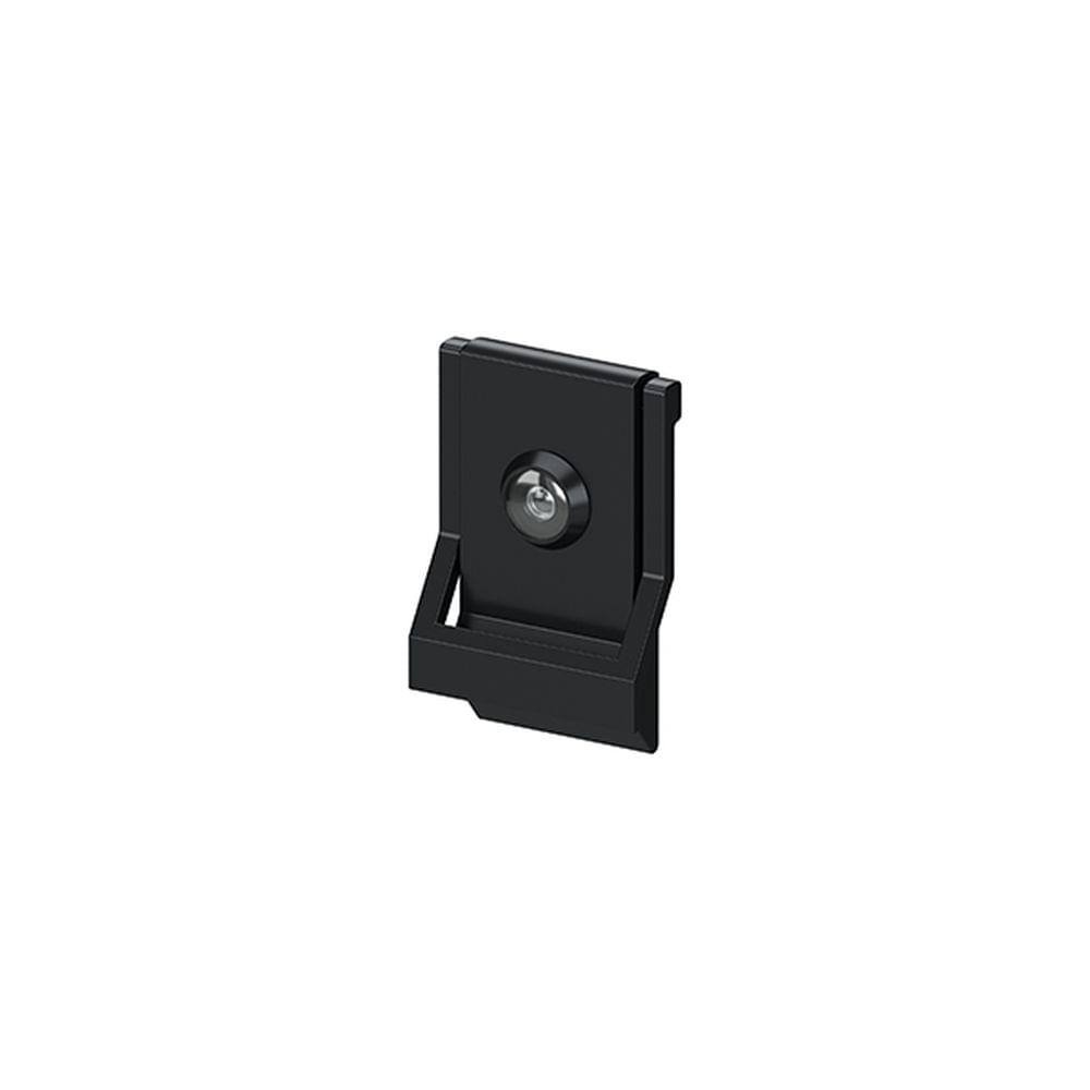 Deltana DKMV4U19 4-5/8" x 3" Modern Door Knocker with Viewer Black Finish.