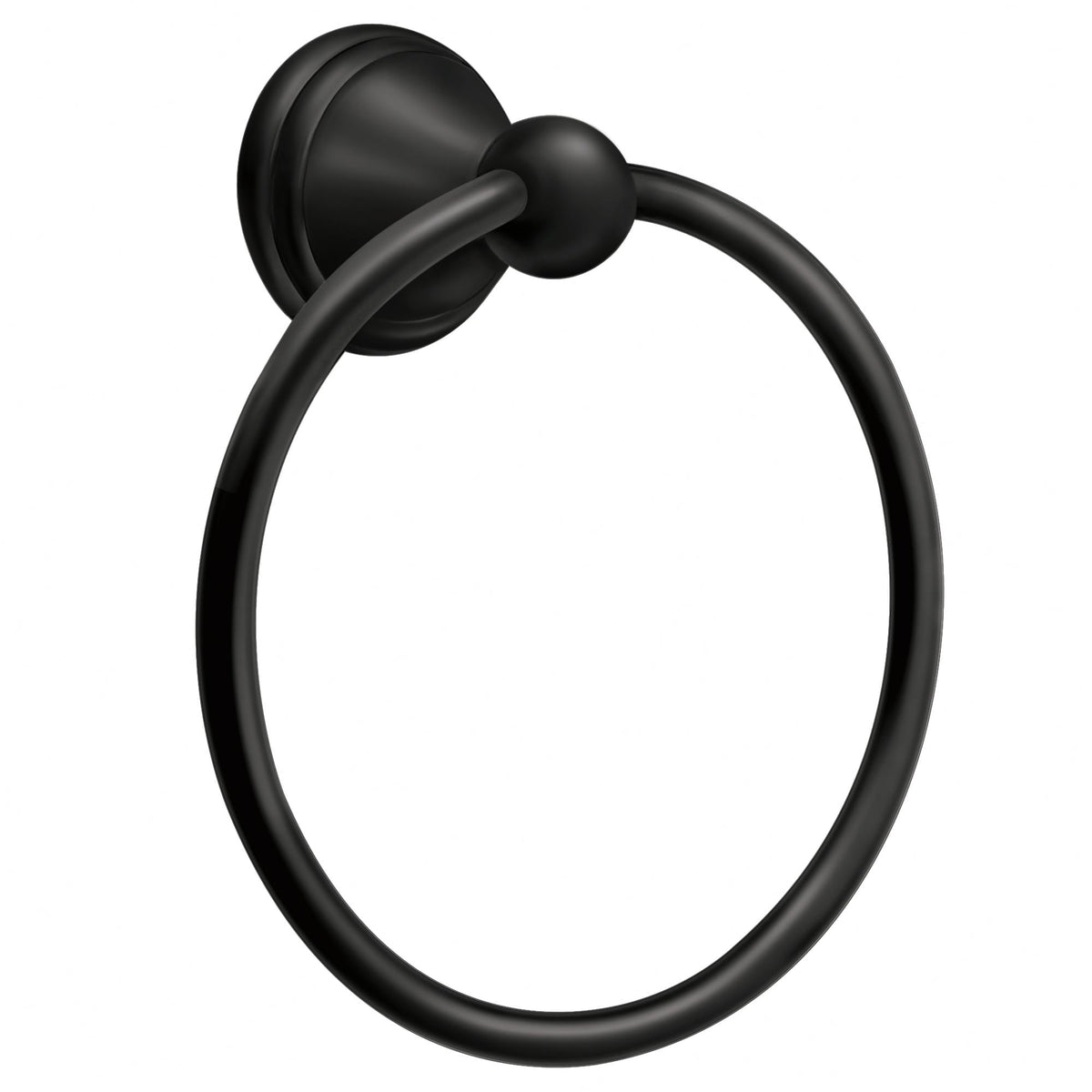 Moen DN8486BL Preston Towel Ring Matte Black Finish.