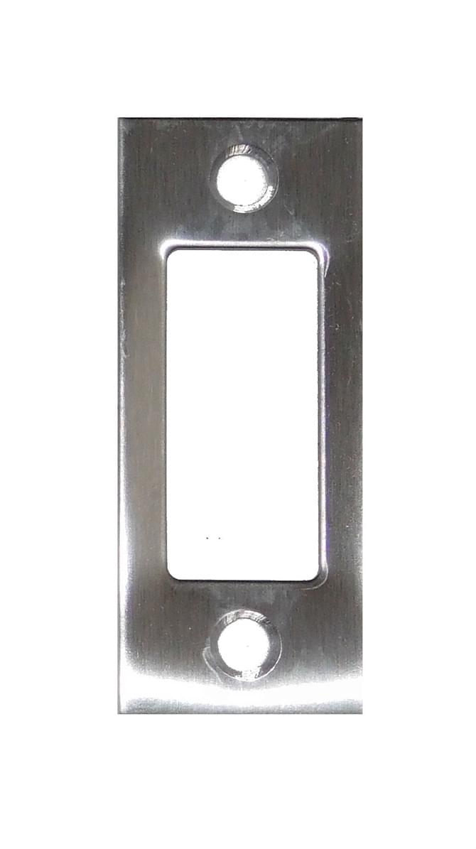Don-Jo DS234630 1-1/8" x 2-3/4" Replacement Deadbolt Strike Satin Stainless Steel Finish.