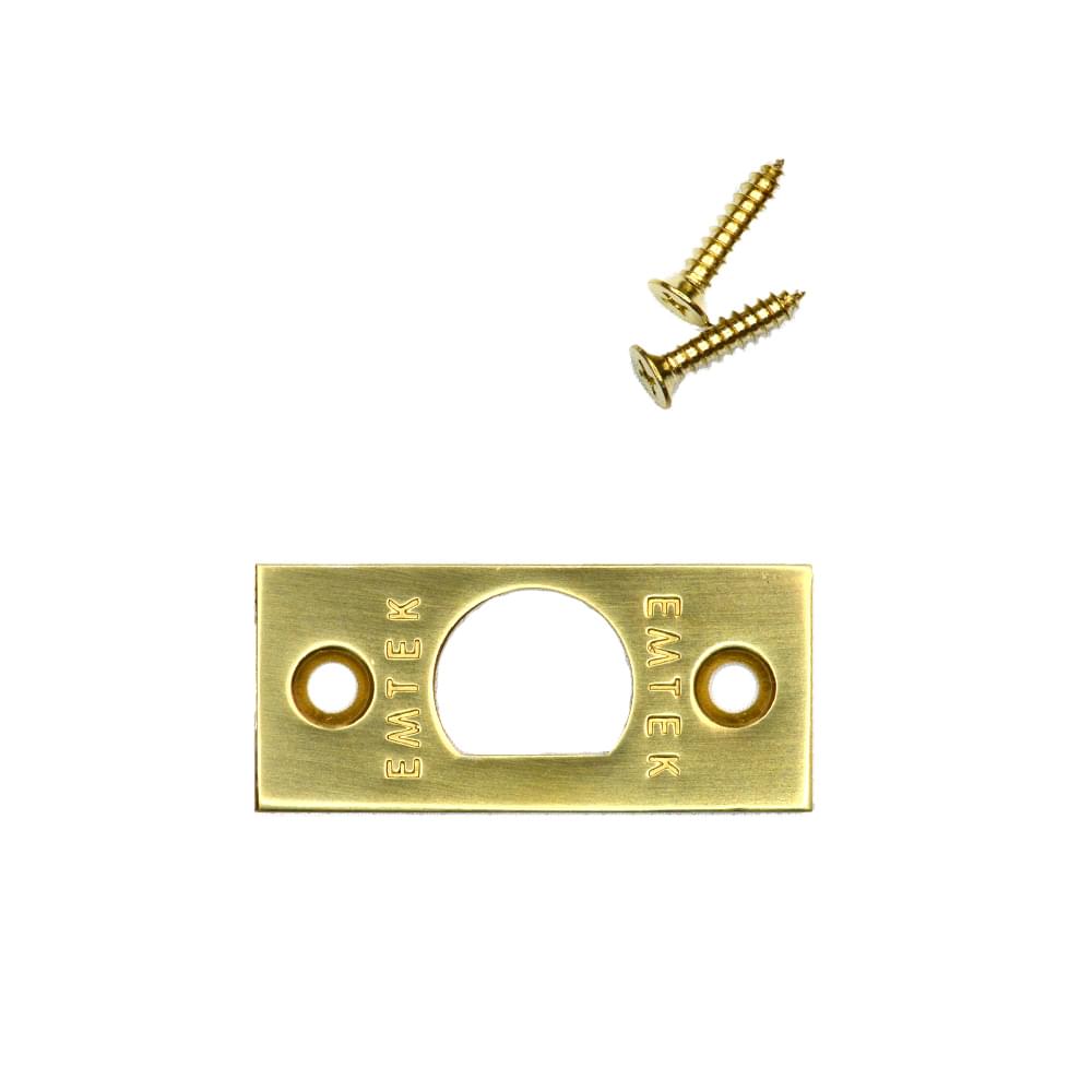 Emtek 83230US15 Square Corner Faceplate and Screws for Passage or Privacy Latch Satin Nickel Finish.