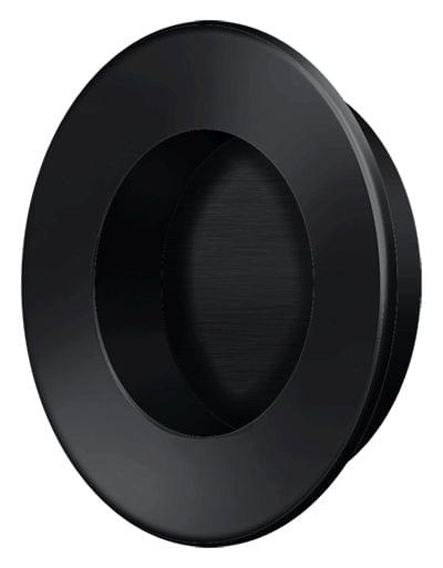 Deltana FP178U19 1-7/8" Round Flush Pull Black Finish.