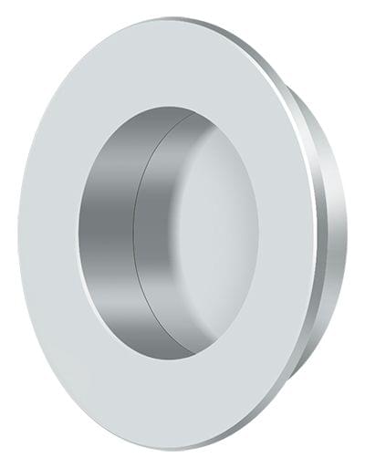 Deltana FP178U26 1-7/8" Round Flush Pull Bright Chrome Finish.