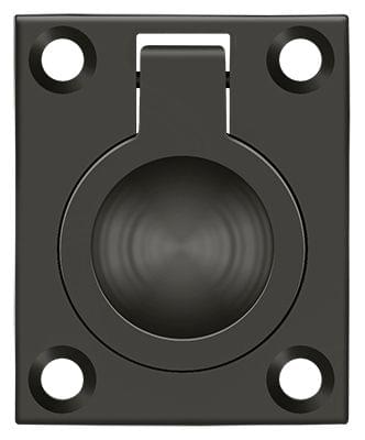 Deltana FRP175U10B Flush Ring Pull; 1-3/4" x 1-3/8"; Oil Rubbed Bronze Finish.