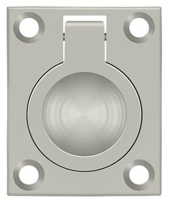 Deltana FRP175U15 Flush Ring Pull; 1-3/4" x 1-3/8"; Satin Nickel Finish.
