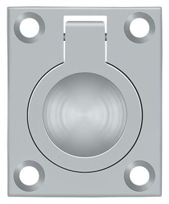 Deltana FRP175U26D Flush Ring Pull; 1-3/4" x 1-3/8"; Satin Chrome Finish.