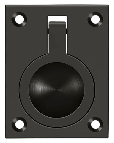 Deltana FRP25U10B Flush Ring Pull; 2-1/2" x 1 7/8"; Oil Rubbed Bronze Finish.