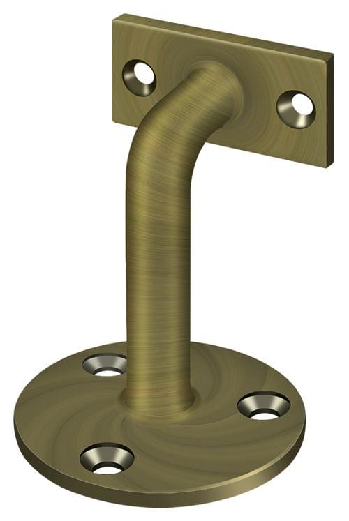 Deltana HRC253U5 Hand Rail Brackets; 3" Projection; Antique Brass Finish.
