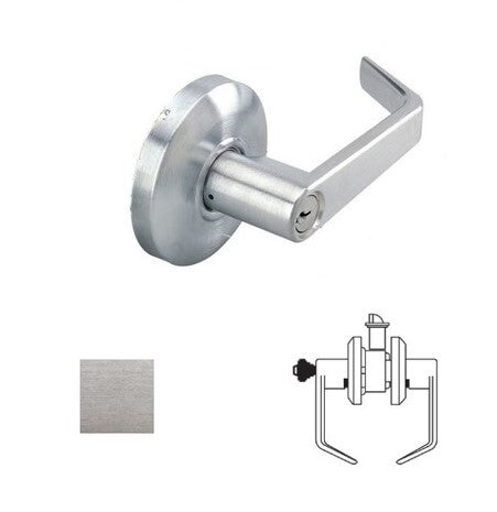 Cal-Royal ICSL03-26D-2-3/8 Grade 2 SFIC Classroom Door Lever Lockset with 2-3/8" Backset Less Core