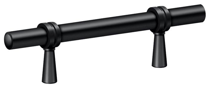 Deltana P310U19 Adjustable Pull 4-3/4"; Black Finish.