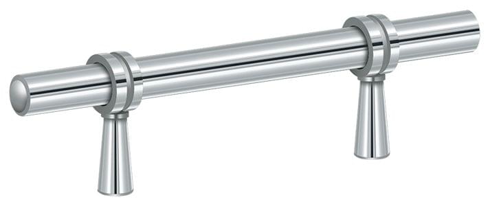Deltana P310U26 Adjustable Pull 4-3/4"; Bright Chrome Finish.