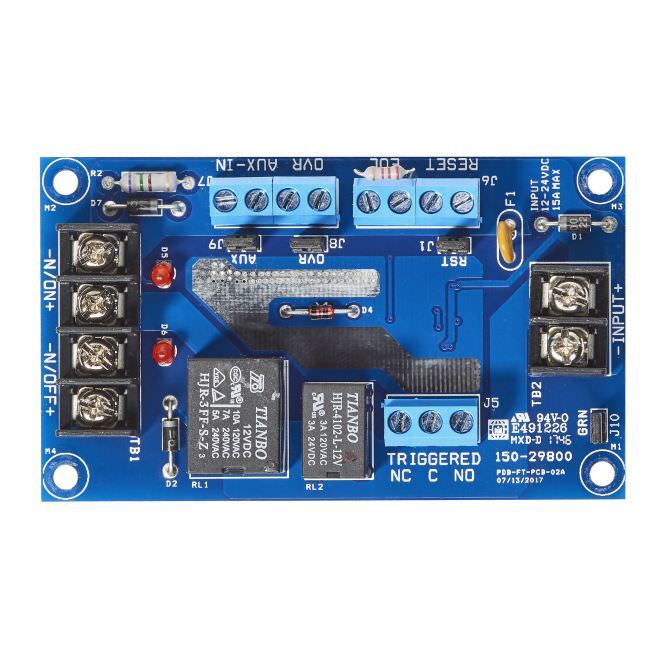 Securitron PDB1R Fire Trigger Relay Interface Board.