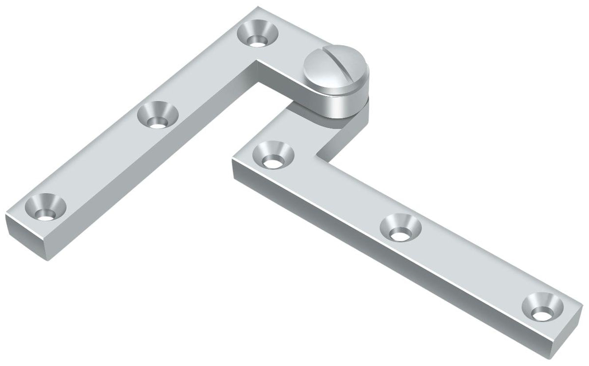 Deltana PH60U26 4-3/8" x 5/8" x 1-7/8" Hinge; Bright Chrome Finish.