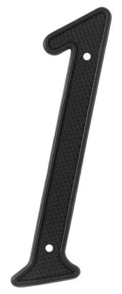Deltana RNZ41 4" Numbers; Zinc; Black Finish.