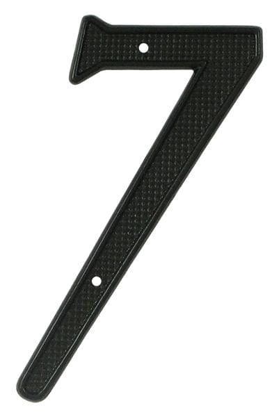 Deltana RNZ47 4" Numbers; Zinc; Black Finish.